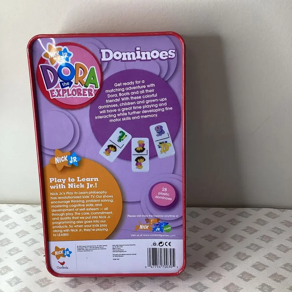 Dora The Explorer Dominoes W/ Tin- Nick jr